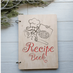 Notebook for recipes in a wooden cover - image-0